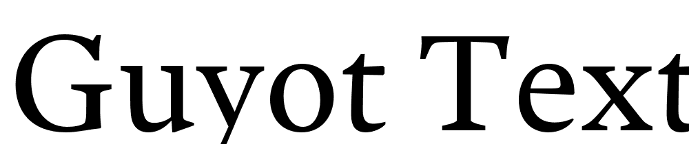 Guyot-Text-Regular font family download free