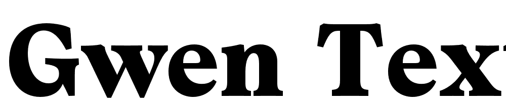 Gwen-Text-Trial-Black font family download free