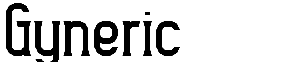 gyneric font family download free