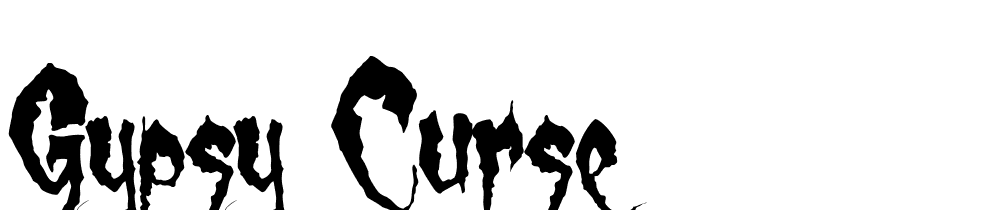 Gypsy-Curse font family download free