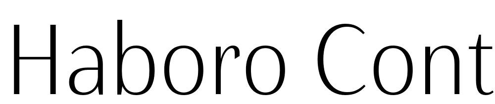 Haboro-Contrast-Cond-Thin font family download free