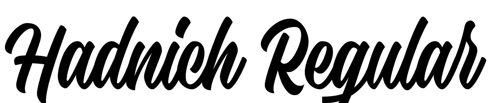 Hadnich-Regular font family download free