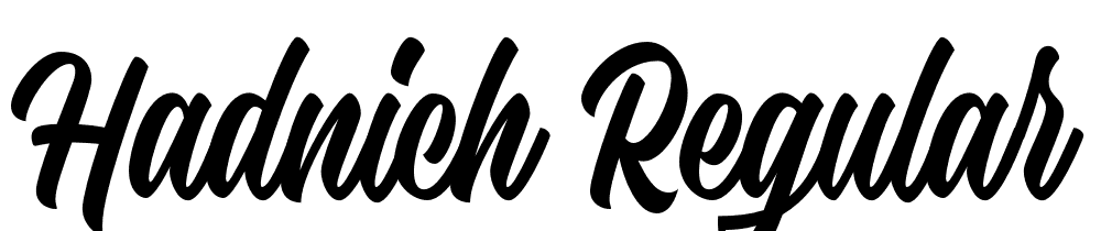 Hadnich-Regular font family download free