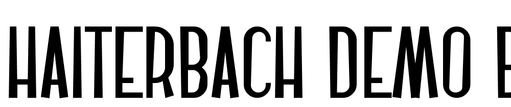 Haiterbach-Demo-Bold font family download free