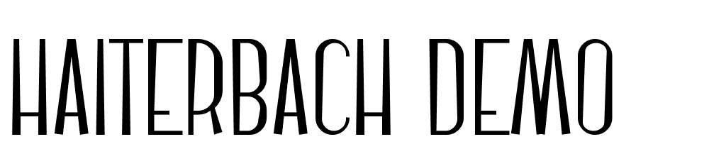 Haiterbach-Demo font family download free