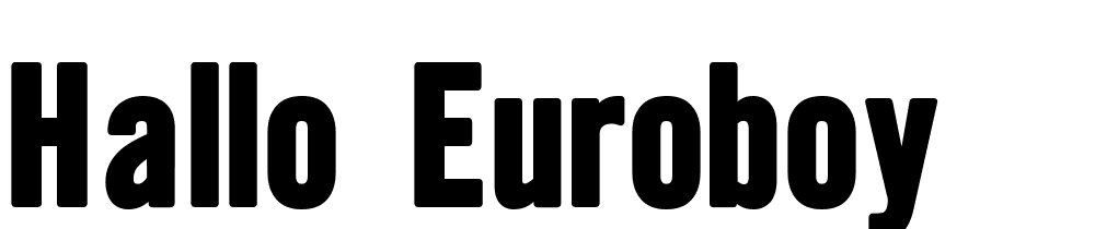 hallo-euroboy font family download free