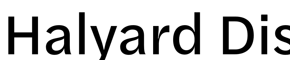 Halyard Display font family download free