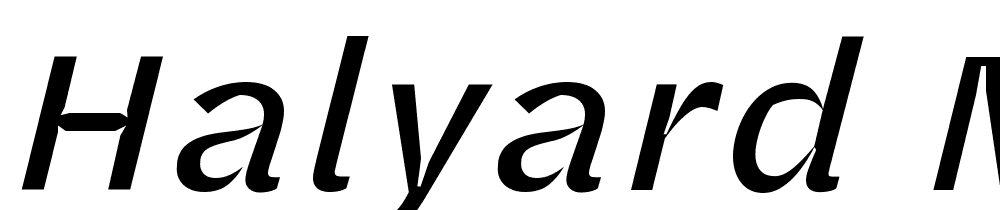 Halyard-Micro-Italic font family download free