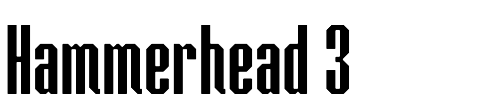 hammerhead_3 font family download free