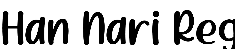 Han Nari Regular font family download free