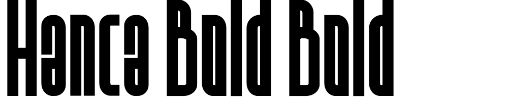 Hanca-Bold-Bold font family download free