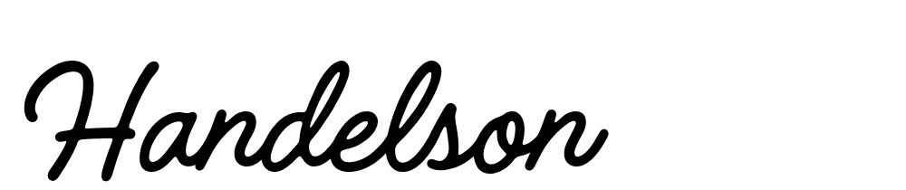 Handelson font family download free