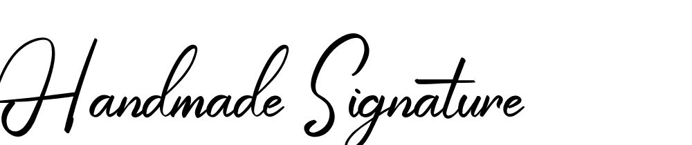 Handmade Signature font family download free