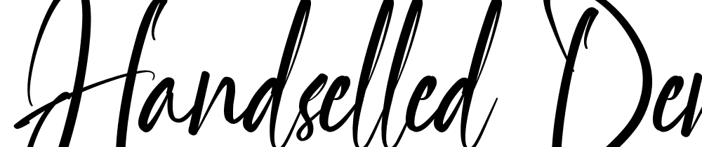 Handselled-Demo font family download free