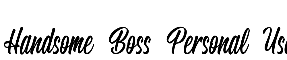 Handsome-Boss-Personal-Use font family download free