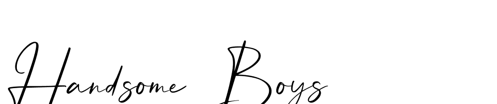 Handsome-Boys font family download free