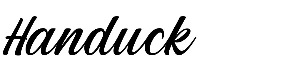 Handuck font family download free