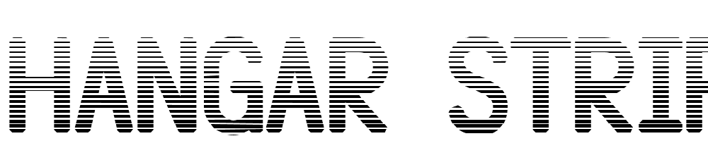 Hangar-Striped font family download free