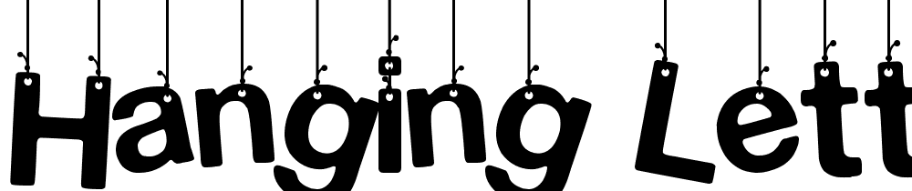 Hanging-Letters font family download free