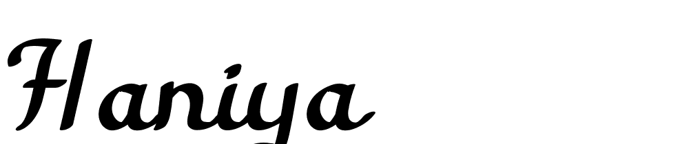 haniya font family download free