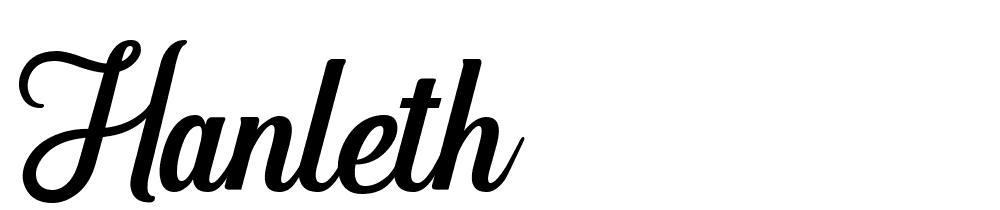 Hanleth font family download free