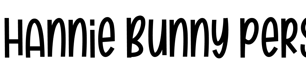 Hannie-Bunny-personaluse font family download free