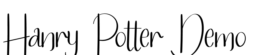 Hanry-Potter-Demo font family download free