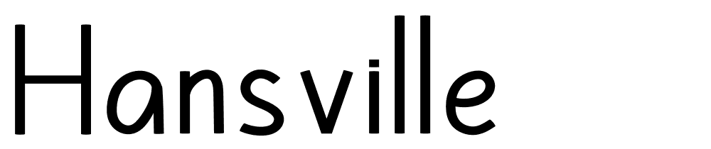 Hansville font family download free