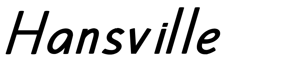 hansville font family download free