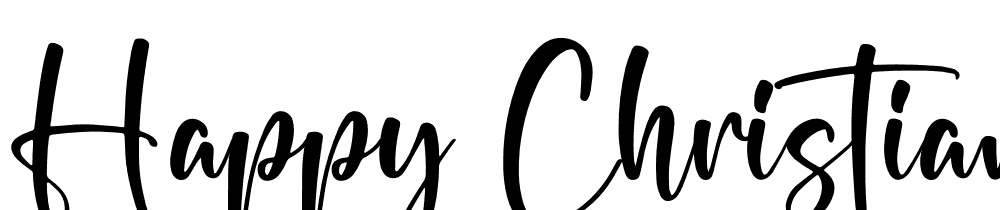 Happy Christiana font family download free