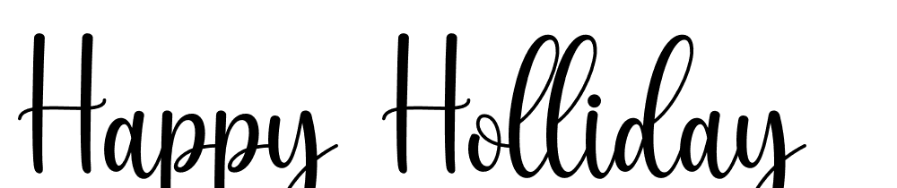 Happy-Holliday font family download free