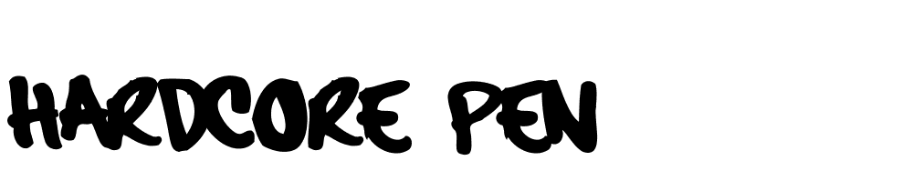 hardcore_pen font family download free