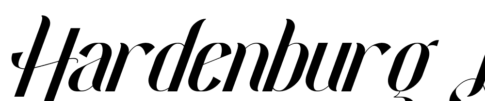 Hardenburg-Demo-Italic font family download free