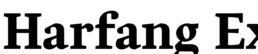 Harfang-ExtraBold font family download free