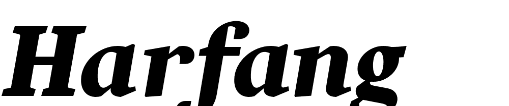 Harfang font family download free