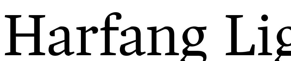 Harfang-Light font family download free