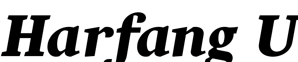 Harfang-Ultra-Italic font family download free