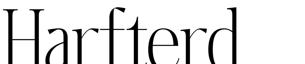 Harfterd font family download free