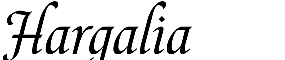 Hargalia font family download free