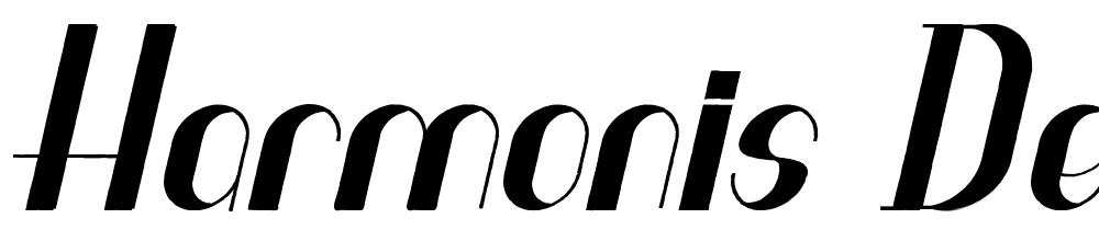 Harmonis-Demo-Italic font family download free