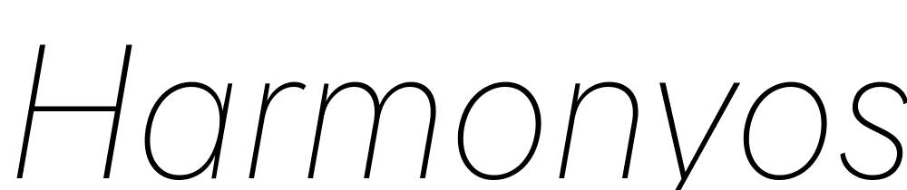 HarmonyOS-Sans-Thin-Italic font family download free