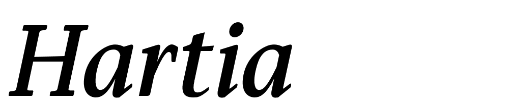 Hartia font family download free