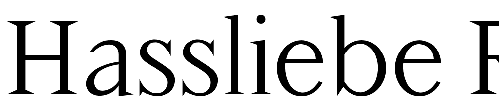 Hassliebe-Regular font family download free