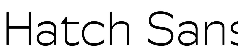 Hatch-Sans-Thin font family download free