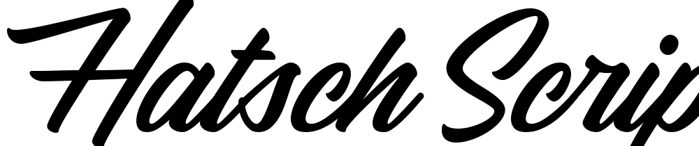 Hatsch Script font family download free