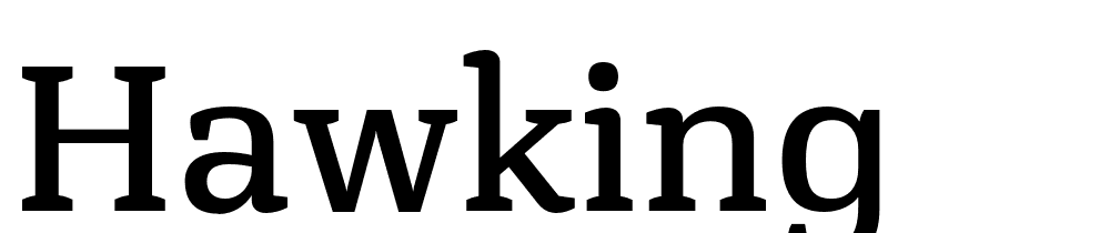 Hawking font family download free