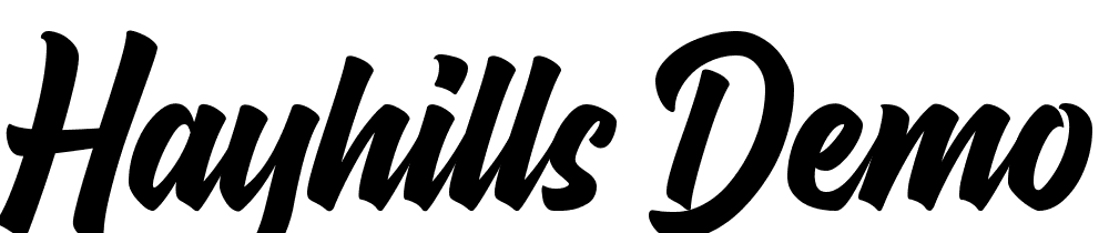 Hayhills-Demo font family download free