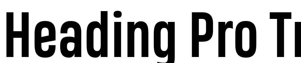 Heading-Pro-Trial-Bold font family download free