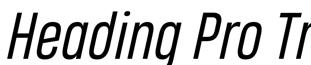 Heading-Pro-Trial-Book-Italic font family download free