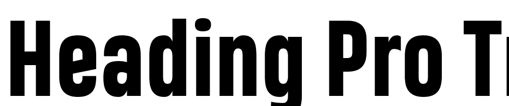 Heading-Pro-Trial-ExtraBold font family download free